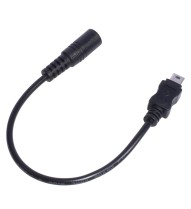 Adaptateur fiche DC Femelle 5.5/2.1mm vers Mini USB Male