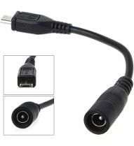 Adaptateur Fiche DC Femelle 5.5/2,1mm vers Micro USB Male