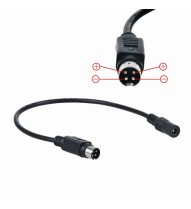 Adaptateur Fiche DC Femelle 5.5/2.1mm vers Fiche DIN 4pins