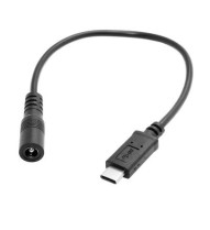 Adaptateur Fiche DC Femelle 5.5/2.5mm vers Fiche USB Type C Male