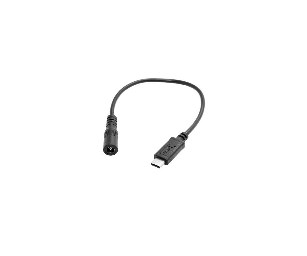 Adaptateur Fiche DC Femelle 5.5/2.5mm vers Fiche USB Type C Male