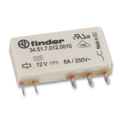 Relais Finder 34.51 12VDC 6A-250VAC 1RT