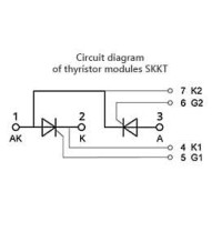 Module de Thyristor SKKT106/16E