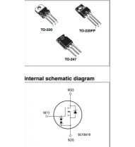 Transistor MOSFET STW10NK80Z STP10NK80Z