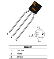 Transistor MOSFET 2N7000