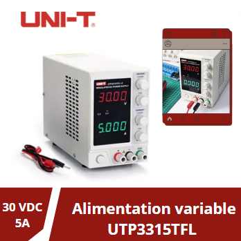 UTP3315TFL-II Professionnelle alimentation stabilisée variable